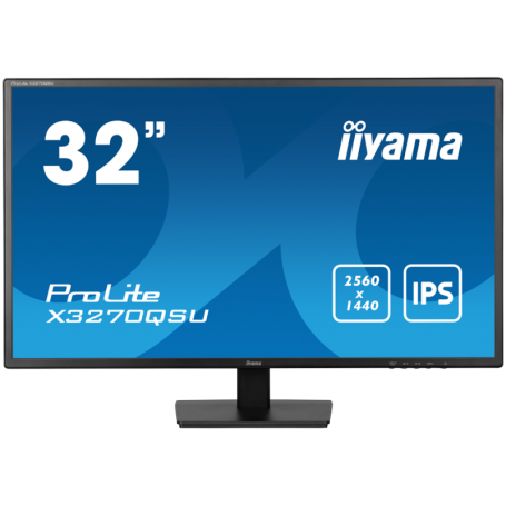 IIYAMA Monitor LED X3270QSU-B1 31.5" IPS WQHD 2560 x 1440 @100Hz 250 cd/m² 1200:1 3ms HDMI DP USB Hub Tilt