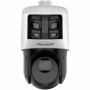 Camera de supraveghere IP TandemVu 6+4MP 25X Colorful & IR Panoramic & PTZ Hikvision DS-2SE4C425MWG-E/26(F0), lentila bullet fix