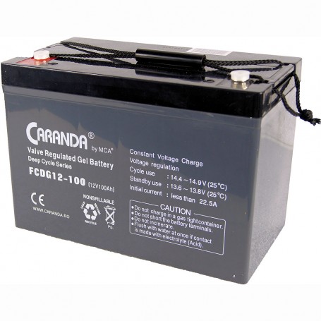 Acumulator Deep Cycle Gel Caranda 12V 100Ah
