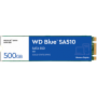 SSD WD Blue SA510 500GB SATA, M.2 2280, Read/Write: 560/510 MBps, IOPS 90K/82K, TBW: 200