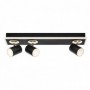Spot LED triplu ajustabil Ledvance DECOR MARS, 41W, 3100 lm, lumina calda (3000K), IP20, 558mm, Negru, clasa energetica F