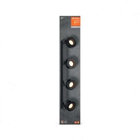 Spot LED cvadruplu ajustabil Ledvance DECOR VENUS, 21W, 2000 lm, lumina calda (3000K), IP20, 695mm, Negru, clasa energetica F