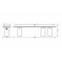 Spot LED triplu ajustabil Ledvance DECOR MERCURY, 3xGU10, 3x3.4W, 690 lm, lumina calda (2700K), dimabil, IP20, 520mm, Alb, clasa