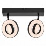 Spot LED dublu ajustabil Ledvance DECOR SATURN, 21W, 2180 lm, lumina alba (3000K-6500K), IP20, 460mm, Negru, clasa energetica F