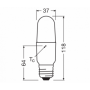 Bec LED Osram Parathom Stick, E27, 9.5W (75W), 1055 lm, lumina neutra(4000K), Ø3.6cm