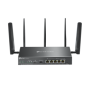 "Omada 4G+ Cat6 AX3000 Gigabit VPN Router PORT: 1× Gigabit SFP WAN/LAN Port, 1× Gigabit RJ45 WAN Port, 4× Gigabit WAN/LAN RJ45 P