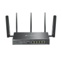"Omada 4G+ Cat6 AX3000 Gigabit VPN Router PORT: 1× Gigabit SFP WAN/LAN Port, 1× Gigabit RJ45 WAN Port, 4× Gigabit WAN/LAN RJ45 P