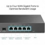 Router TP-Link TL-ER7206, Standarde si protocoale:  IEEE 802.3, 802.3u, 802.3ab, interfata: 1x Fixed Gigabit SFP WAN Port, 1x Fi
