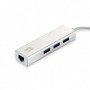LevelOne USB-0503 Gigabit USB Network Adapter with USB Hub, 110 x 23.5 x 16.5 mm