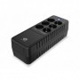 Conceptronic ZEUS05E 650VA 360W UPS, Schuko x 6 (3x surge protection 3x surge protection & battery backup), RJ45 In/Out, AVR, 11