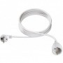 Cordon prelungitor schuko+Priza H05VV-F 3G1.5, 5 m, alb, cu protectie pt copii