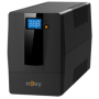 UPS nJoy Horus Plus 600, 600VA/360W, Afisaj LCD cu ecran tactil, 2 Prize Schuko cu Protectie, Repornire Automata, RJ11 protectie