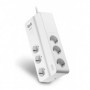 Prelungitor APC cu protectie 6 prize Schuko cablu ≤2.0m  alb