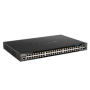 Switch D-Link DGS-1520-52MP, 48 porturi Gigabit, 2 porturi SFP+, Capacity 80Gbps, 16K MAC, 17" Rackmount, 1*fan