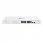 TP-LINK 16-Port Gigabit Smart Switch with 16× Gigabit RJ45 ports and 2× Gigabit SFP slots, Interfata:  16× 10/100/1000 Mbps RJ45