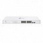 TP-LINK 16-Port Gigabit Smart Switch with 16× Gigabit RJ45 ports and 2× Gigabit SFP slots, Interfata:  16× 10/100/1000 Mbps RJ45