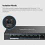 Mercusys Desktop switch 8 porturi Gigabit, MS108GP, 7 porturi POE (1-7) , buget POE: 65 W, Standarde si protocoale: IEEE 802.3x 