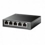 "5-Port Gigabit Easy Smart Switch with 4-Port PoE+ PORT: 4× Gigabit PoE+ Ports, 1× Gigabit Non-PoE Ports SPEC: 802.3af/at, 120 W