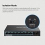 MERCUSYS DESKTOP SWITCH 10PORT MS110P POE, Interfata:  10× 10/100 Mbps, Standarde si protocoale:  IEEE 802.3x Flow Control, Dime