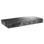 D-Link Switch DSS-200G-28MP,24 x 10/100/1000 Mbps PoE, 4 x Combo 1000 Mbps, Switching Capacity:56 Gbps, Forwarding Rate: 41.67 M