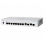 Switch  CISCO CBS350-8S-E-2G, 8 PORTURI 10/100/1000, 2 x SFP, Buffer: 1.5 Mb, Flash 256Mb, CPU: 800 MHz ARM , DRAM: 512 MB Dimen