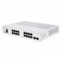 Switch  CISCO CBS250-16T-2G, 16 PORTURI 10/100/1000, 2 x SFP, Buffer: 1.5 Mb, Flash 256Mb, CPU: 800 MHz ARM , DRAM: 512 MB Dimen