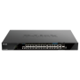 Switch D-Link DGS-1520-28MP, 28 porturi Gigabit,24 x 10/100/1000Base-T, 2 x 10GBase-T, 2 x 10G SFP+, Switching Capacity: 128 Gbp