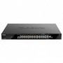 Switch D-Link DGS-1520-28MP, 28 porturi Gigabit,24 x 10/100/1000Base-T, 2 x 10GBase-T, 2 x 10G SFP+, Switching Capacity: 128 Gbp