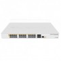 Mikrotik 24Port, 4 SFP, POE swirtch CRS328-24P-4S+RM, CPU: 800 MHz, Ram: 512Mb, 16Mb Flash, 24 x 10/100/1000, 4 x SFP, 2 x venti