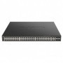 D-Link Switch DGS-2000-52mP, 48 porturi Gigabit, 4 porturi combo gigabitSFP, Capacity 104Gbps, 256 MB DDR3 SDRAM, flash: 32MB, c