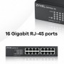Switch ZYXEL GS1100-16, 16-port, 10/100/1000 Mbps