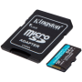 KINGSTON 64GB microSDXC Canvas Go Plus Gen4 200MB/s A2 U3 V30 Card + Adapter