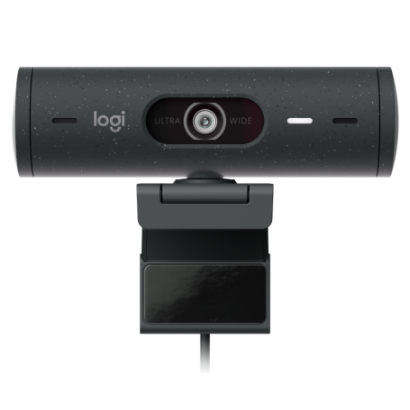 Camera web Logitech Rally BRIO 500 Graphite, rezolutie senzor 4MP, rezolutie foto 1920 x 1080 pixeli, interfata USB-C, microfon,