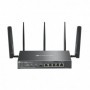 Omada 4G+ Cat6 AX3000 Gigabit VPN Gateway with 4-Port PoE+ PORT: 1× Gigabit SFP WAN/LAN Port, 1× Gigabit RJ45 WAN Port, 4× Gigab