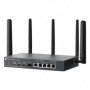Omada 4G+ Cat6 AX3000 Gigabit VPN Gateway with 4-Port PoE+ PORT: 1× Gigabit SFP WAN/LAN Port, 1× Gigabit RJ45 WAN Port, 4× Gigab