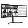 Monitor LG 34" 34WR55QK-B.AEU, Curvature: 1800R, Diagonal (inch): 34, Diagonal (cm): 86, Aspect ratio: 21:9, Panel: VA, Resoluti
