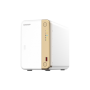NAS QNAP 262 2-Bay, CPU Intel Celeron N4505 2-core/2-thread processor (burst max. 2.9 GHz), RAM 4 GB DDR4 (onboard not expandabl