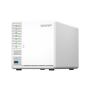 NAS QNAP 364 3-Bay, CPU Intel Celeron N5105/N5095 Quad Core, burst max. 2.9GHz, RAM 4GB DDR4 SODIMM (1 x 4GB), max. 16GB (2 DIMM