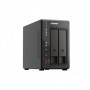 NAS QNAP 253E 2-Bay, CPU Intel Celeron J6412 4-core/4-thread processor, burst max. 2.6 GHz, RAM 8 GB DDR4 onboard not expandable