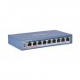 Switch Hikvision DS-3E0109P-E©, 8-port, PoE