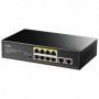 CUDY 8-Port 10/100M PSE RJ-45  +2 RJ45 10/100/1000M Uplink Port Unmanaged PoE+ Switch,CCTV/VLAN/Watchdog ON/OFF Switch(New versi