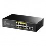 CUDY 8 RJ-45 10/100/1000M PSE ports +2 RJ45 10/100/1000  Uplink Port Unmanaged PoE+ Switch,VLAN ON/OFF, Extend ON/OFF, Watchdog 