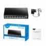 CUDY 8-Port 10/100 Mbps Desktop Switch, 8 10/100M RJ45 Ports, Loop Detection, Metal Case, Power Saving, Plug & Play, Wall-Mount