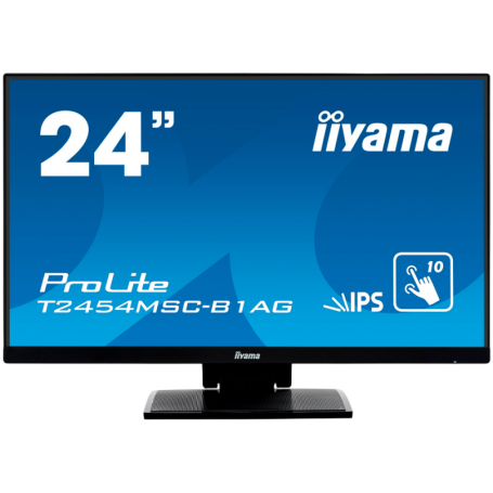 Iiyama PROLITE T2454MSC-B2AG monitor 23,8 TOUCH SCREEN  FHD 75 Hz IPS 300 cd 4 ms HDMI DP SPEAKERS Black