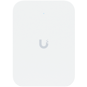 Ubiquiti UniFi U70IW Wall mounted WiFi 7 AP with 4 spatial streams and an integreated 2.5GbE PoE switch desined for hospitality 