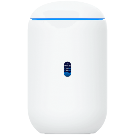 Ubiquiti UniFi UDR7 Dream Router 7 Desktop 10G Cloud Gateway with integrated WiFi 7, PoE switch, microSD storage, and full UniFi