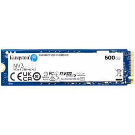 Kingston 500GB NV3 SSD M.2 2230 PCIe 4.0 NVMe, Read: 5,000/ Write: 3,000MB/s