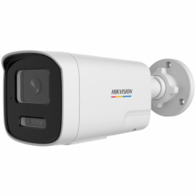 Camera de supraveghere IP Bullet 4MP ColorVu Hikvision DS-2CD1T47G2H- LIUF/SL(2.8MM), lentila fixa 2.8mm, iluminare: Color: 0.00