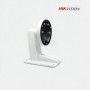 Suport montaj pe perete pentru camere dome Hikvision DS-1273ZJ-135, material aliaj de aluminiu, culoare alba, dimensiuni Ø 136 m