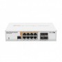 MikroTik Cloud Router Switch 112-8P-4S-IN with QCA8511 400Mhz CPU, 128MBRAM, 8xGigabit LAN with PoE-out, 4xSFP, RouterOS L5, des